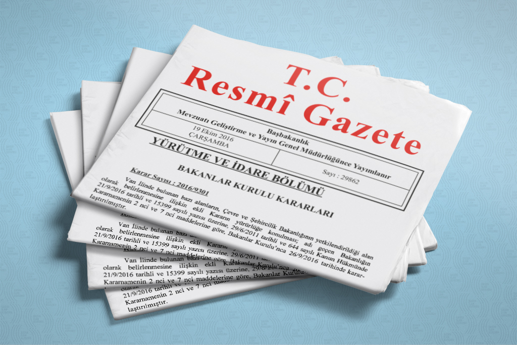 Resmi Gazete’de Bugün YÜRÜTME VE İDARE BÖLÜMÜ CUMHURBAŞKANLIĞINA VEKÂLET ETME