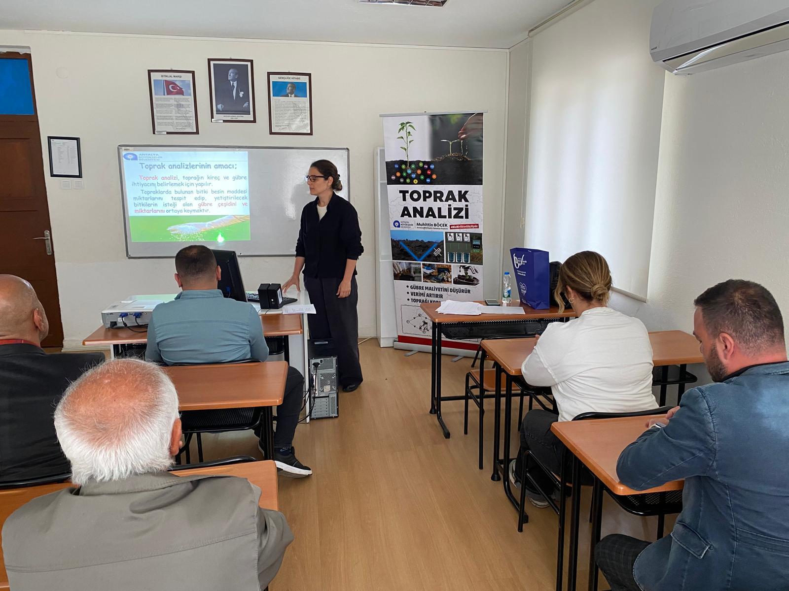 Antalya Büyükşehir’de Tarımsal Eğitimler Sürüyor Antalya Büyükşehir Belediyesi Tarımsal Hizmetler
