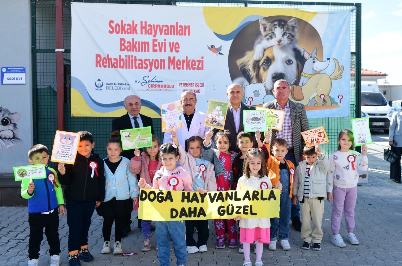 Kahramankazan’ın Minik Kalplerinden Patili Dostlara Ziyaret Kahramankazan Belediyesi tarafından 4
