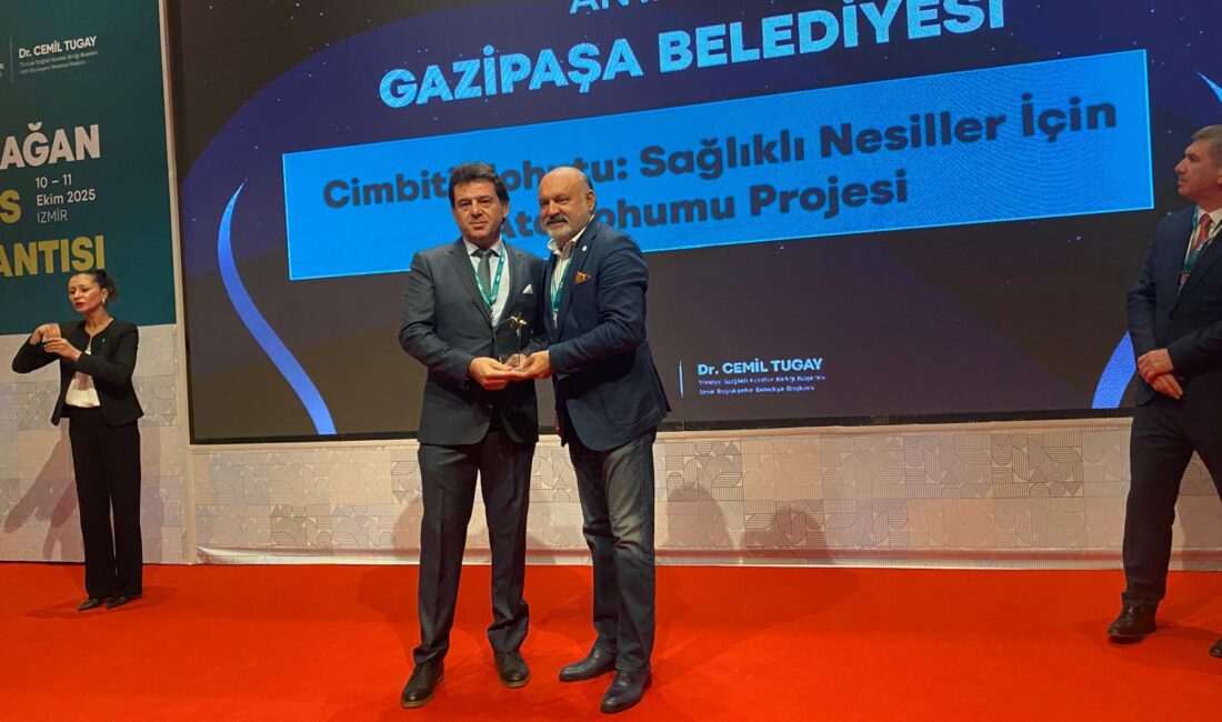 Gazipaşa Belediyesi’ne Sağlıklı Kentler Birliği’nden Birincilik Ödülü Türkiye Sağlıklı Kentler