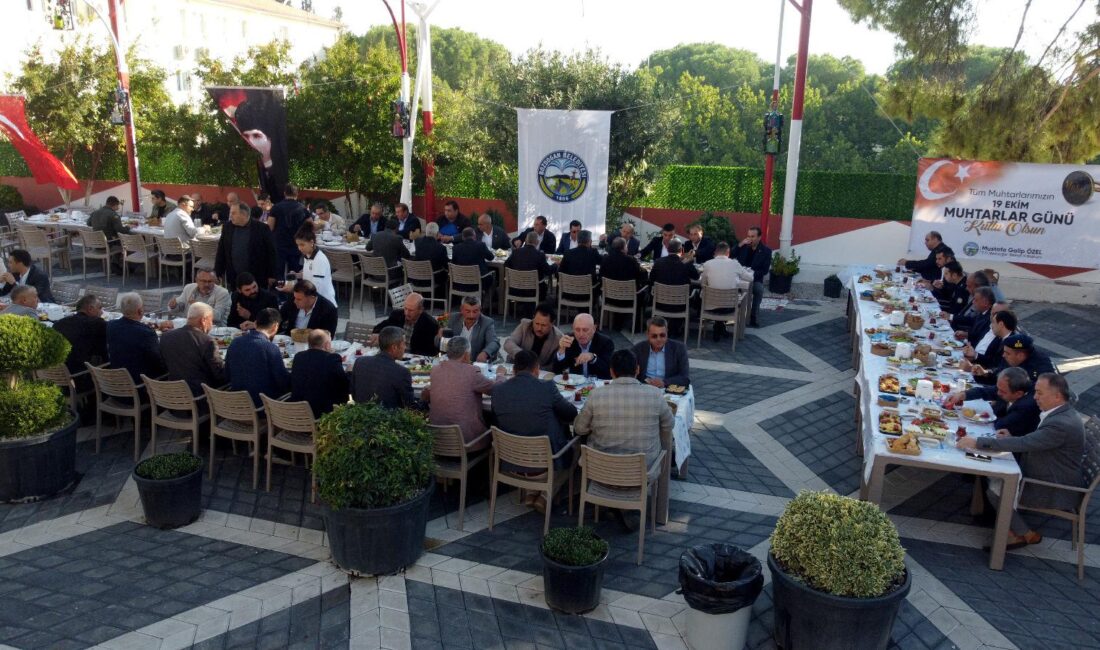 Bozdoğan Belediye Reisi Galip Özel, Muhtarlarla Kahvaltıda Bir Araya Geldi