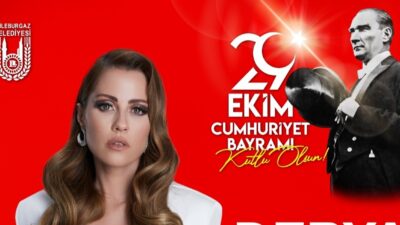 Lüleburgaz Belediyesi’nin Cumhuriyetin 102’nci yılı kutlamaları kapsamında ünlü şarkıcı Derya