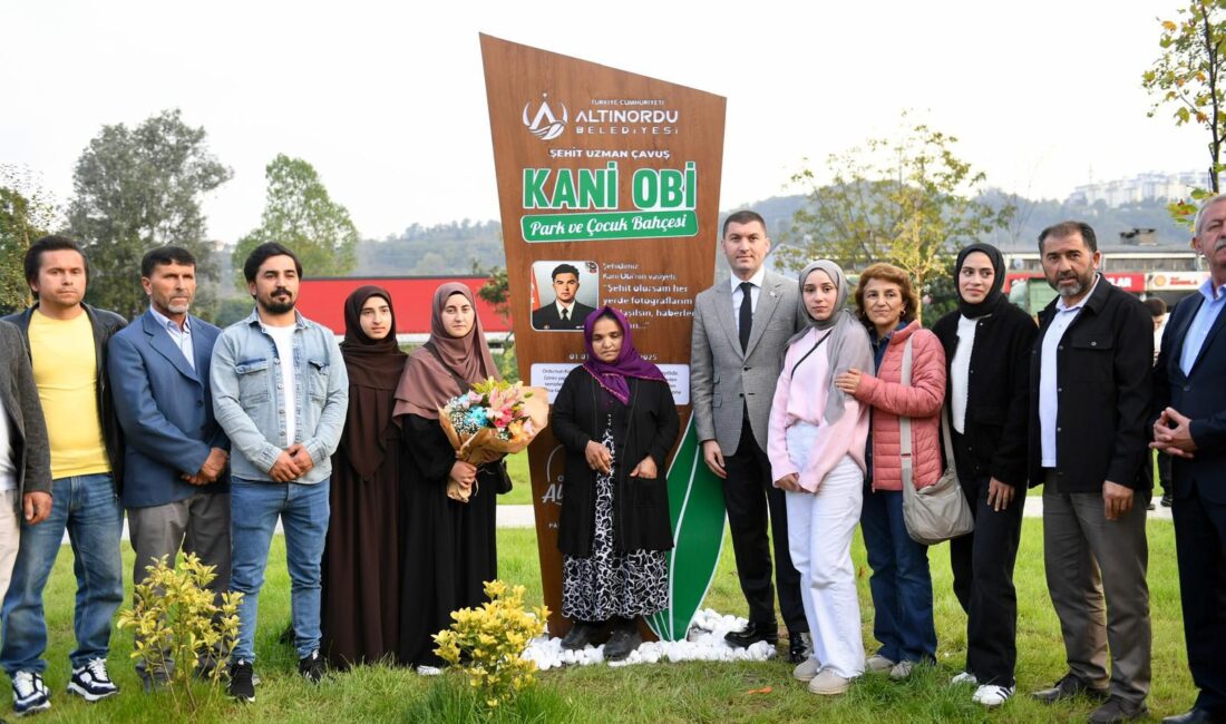 Şehidin Vasiyeti Yerine Getirildi: Şehit Kani Obi Park Ve Çocuk Bahçesi Hizmete Açıldı Şehidin Vasiyeti Yerine Getirildi: Şehit Kani Obi Park Ve Çocuk