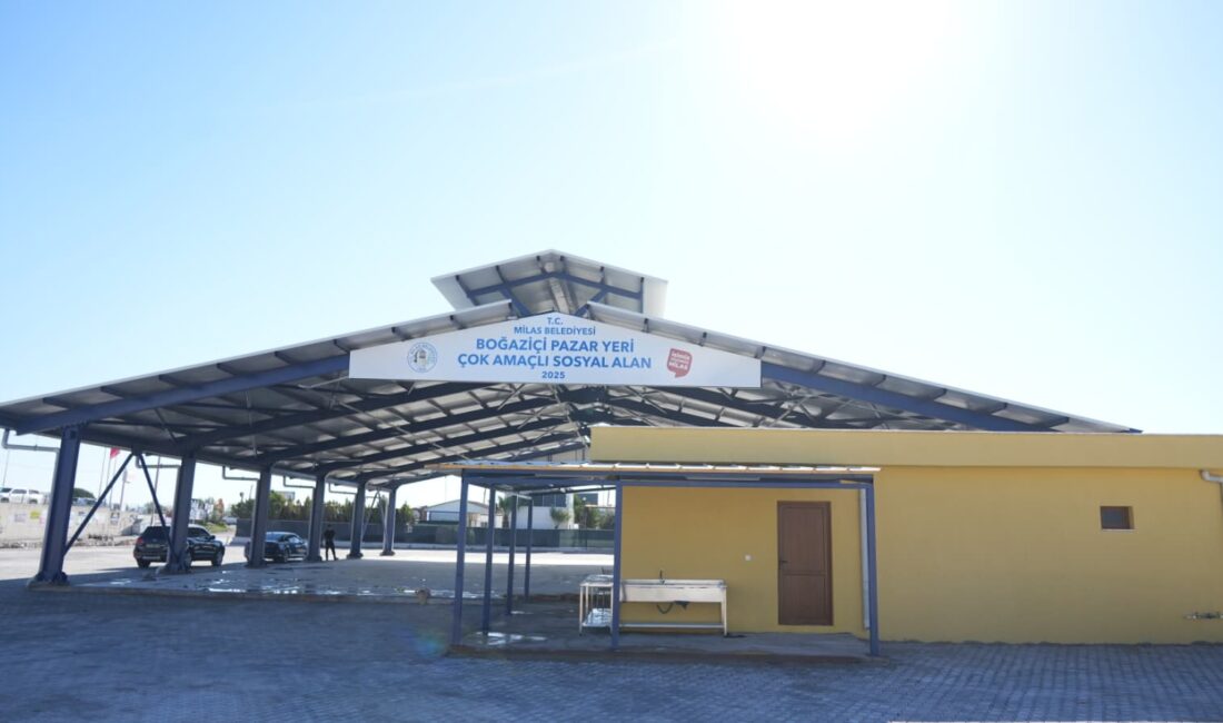 Milas Boğaziçi Mahallesi Çok Amaçlı Sosyal Alan ve Pazar Yeri Açılışa Hazır Milas Boğaziçi Mahallesi Çok Amaçlı Sosyal Alan ve Pazar Yeri
