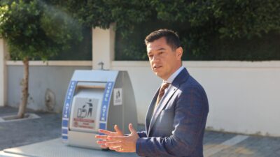 Marmaris Belediyesi, ilçede ilk kez yeraltı çöp konteyneri sistemini uygulamaya