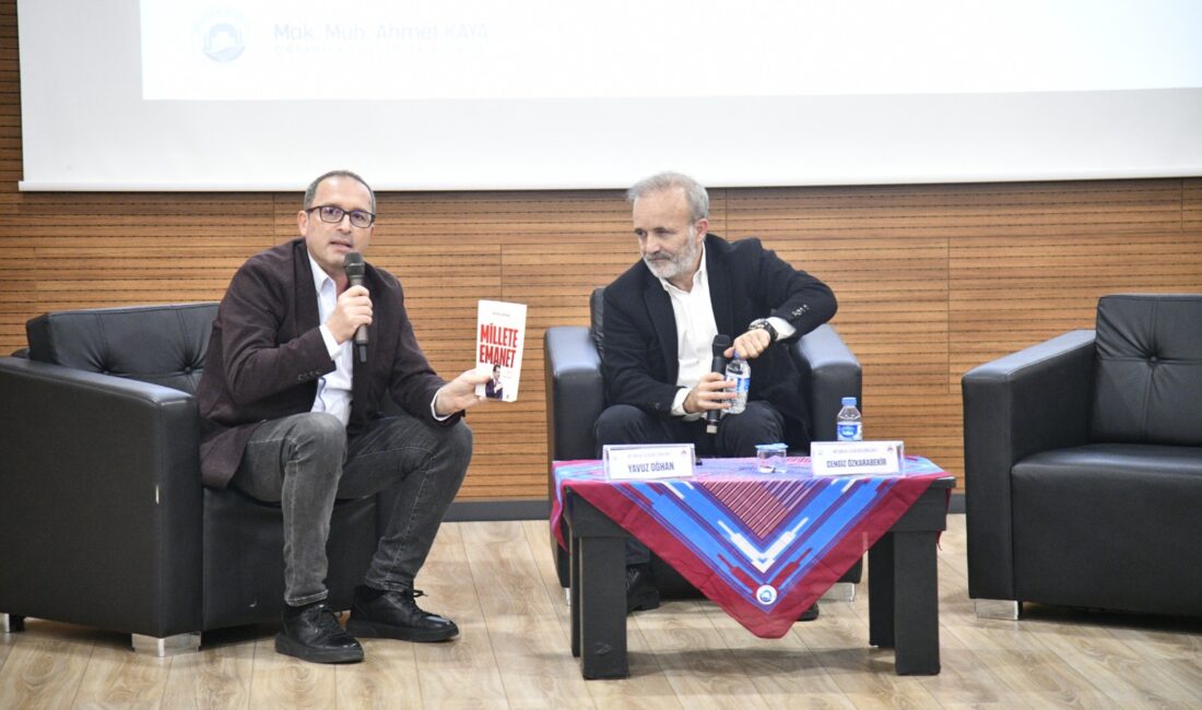 Gazeteci-Yazar Yavuz Oğhan, ‘Millete Emanet’ Kitabını Anlattı Gazeteci-Yazar Yavuz Oğhan, ‘Millete Emanet’ Kitabını Anlattı Ortahisar Yazar Buluşmaları’na