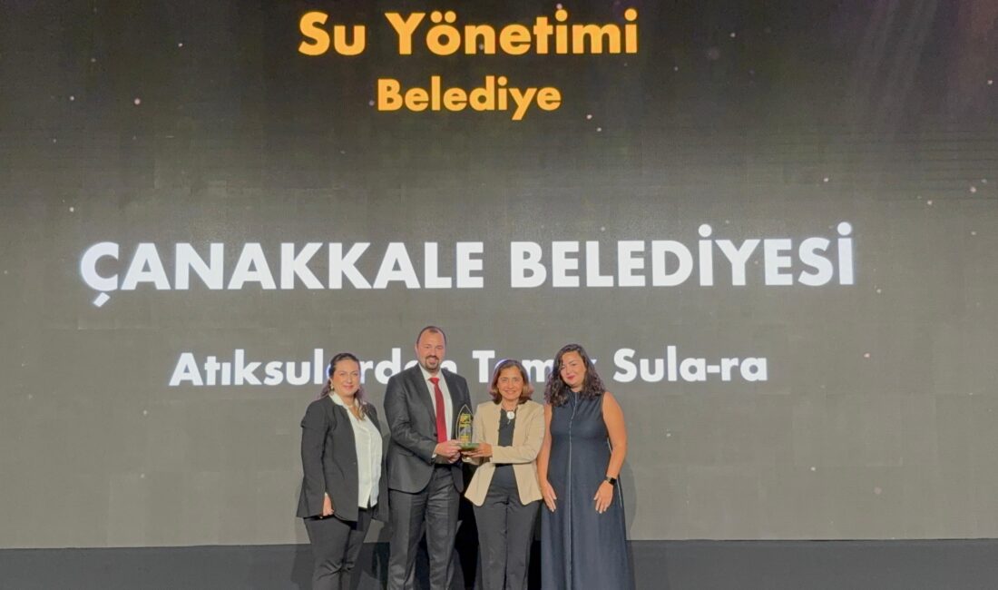 Çanakkale Belediyesi’ne “Su Yönetimi” Ödülü Çanakkale Belediyesi, çevre dostu uygulamaları