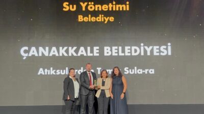 Çanakkale Belediyesi’ne “Su Yönetimi” Ödülü Çanakkale Belediyesi’ne “Su Yönetimi” Ödülü Çanakkale Belediyesi, çevre dostu uygulamaları