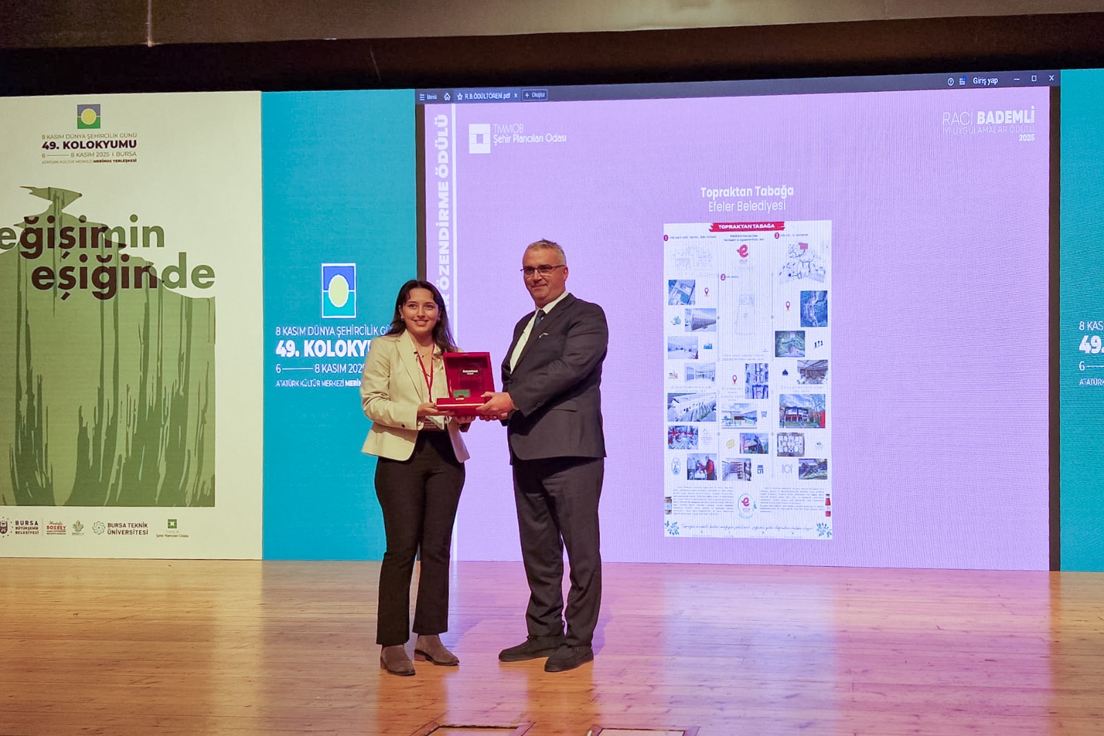 Başkan Anıl Yetişkin’in Örnek Projesinin Ödülü Teslim Edildi Efeler Belediye