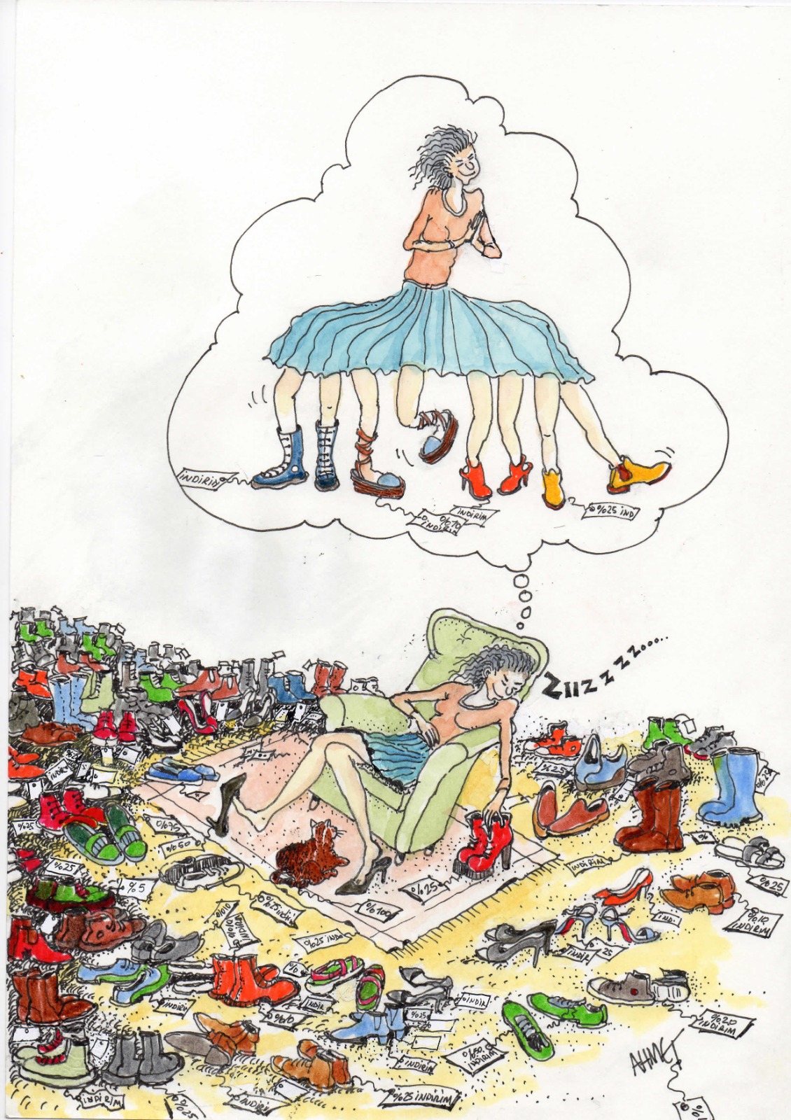 Kadıköy’de “Doğaya Sahip Çıkan Karikatürler” Sergisi Mimar karikatürist Ahmet Pekmezci’nin