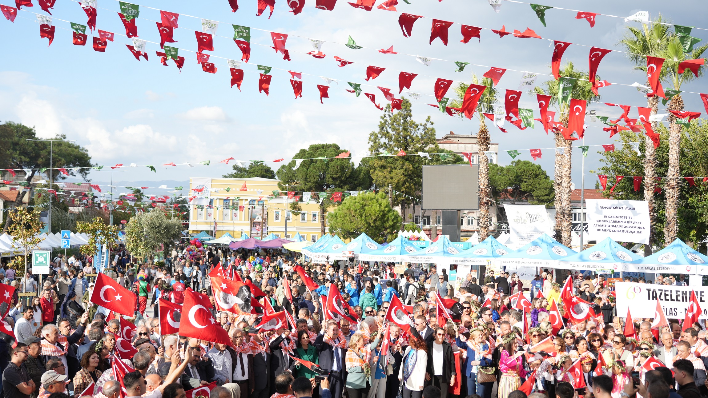 Türkiye'nin önde gelen zeytinyağı üretim merkezlerinden biri olan Milas'ta yaklaşık
