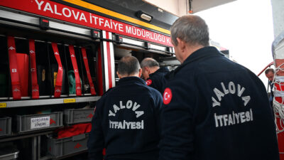 Yalova Belediyesi İtfaiye Müdürlüğü, sonbahar dönemiyle birlikte ekipman, araç ve