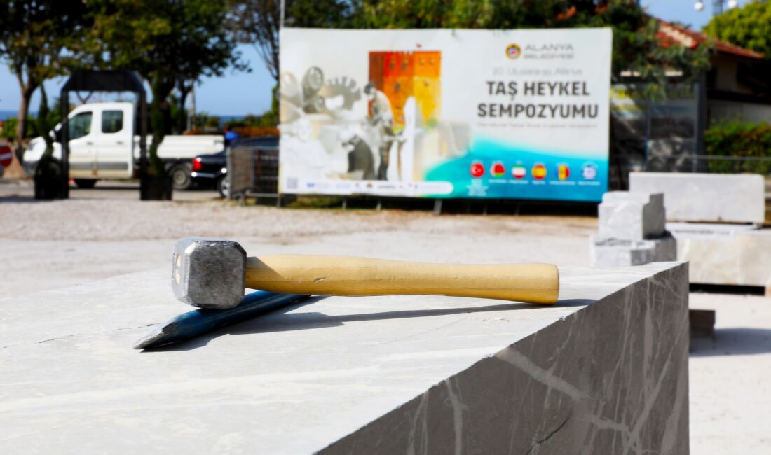 Bu yıl 20. kez düzenlenen Alanya Uluslararası Taş Heykel Sempozyumu’nun