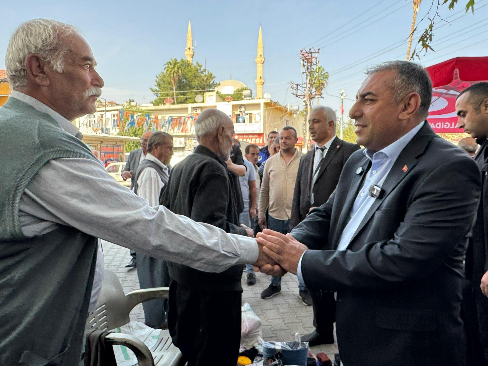 Güngör Geçer Karaisalı’da halkla buluştu, köyleri gezdi, muhtarlarla bir araya