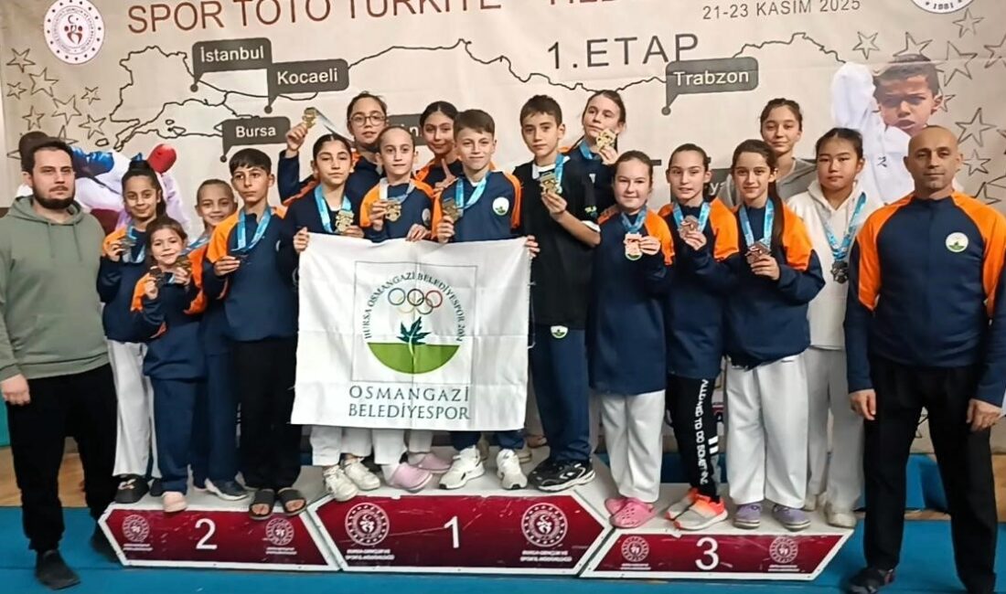 Türkiye Yıldızlar Ligi’nde Madalyalar Osmangazi’ye Yağdı Osmangazi Belediyespor Karate Takımı
