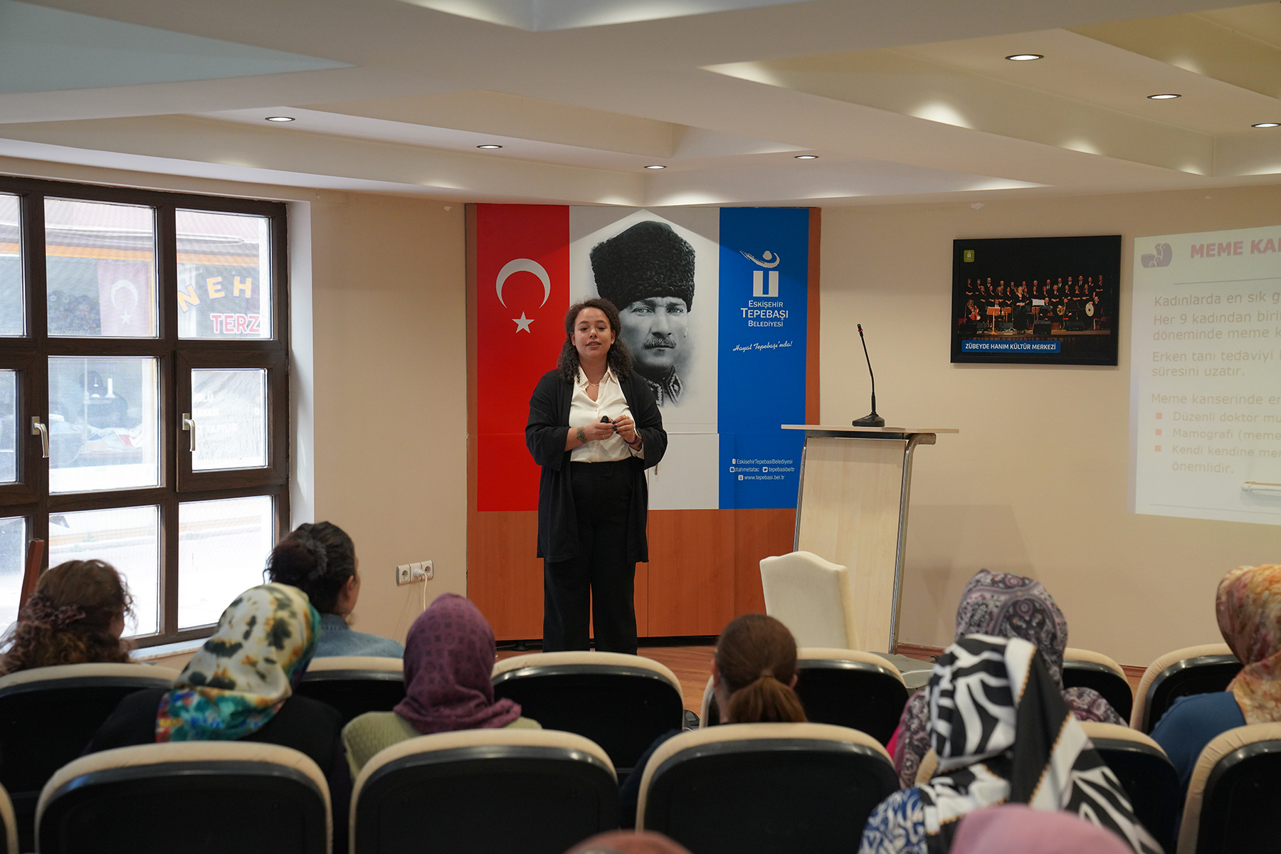 Tepebaşı Belediyesi tarafından belde evi kursiyerlerine ‘Kadın Sağlığı Semineri’ devam