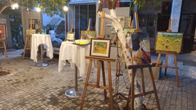 Necati Topaloğlu, Kemer Belediyesi Kültür Evi’ndeki Sergi Açılışına Katıldı Kemer