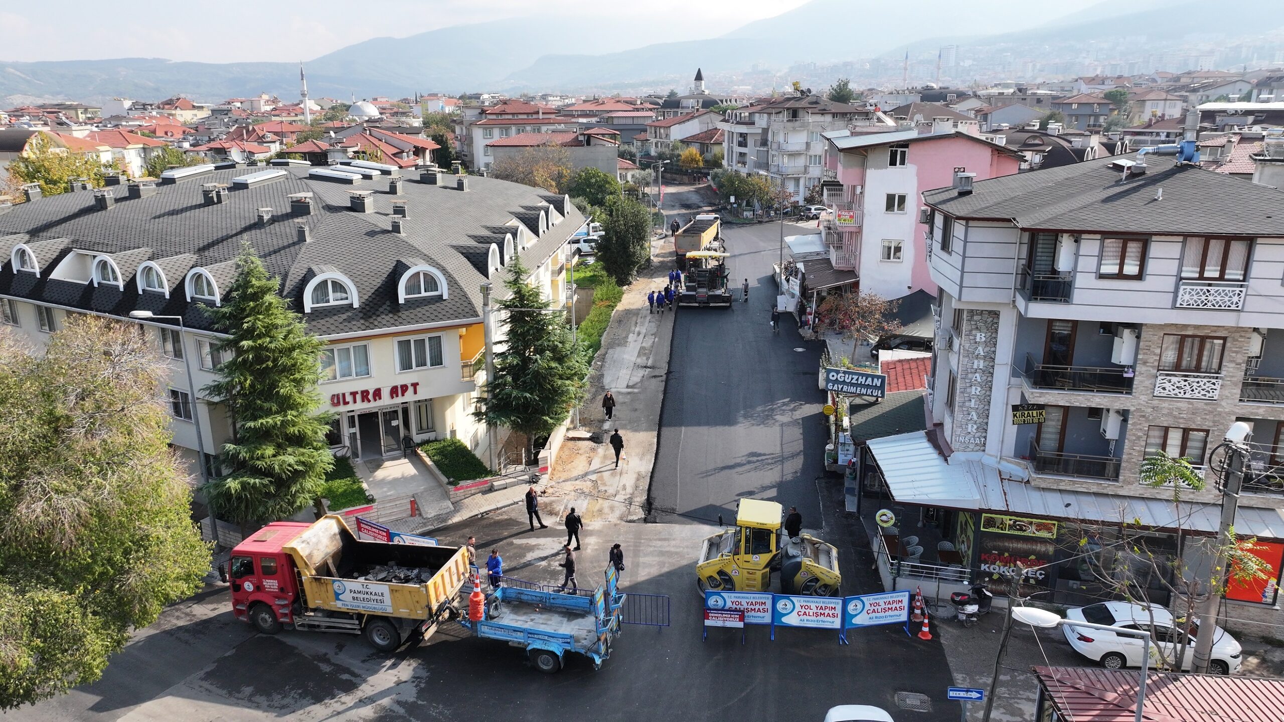 Pamukkale Belediyesi’nden Yol Yenileme Atağı: Sıra Kılıçarslan Caddesi’nde Pamukkale Belediyesi,