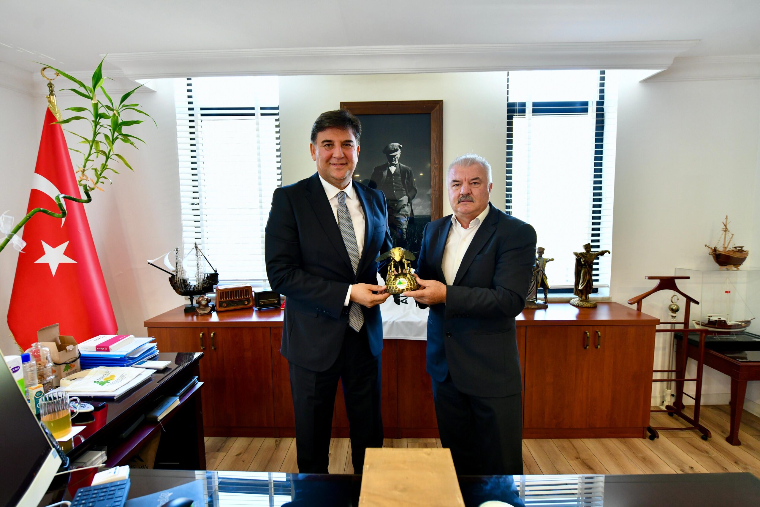 MAYBİR Başkanı Yılmaz Kaya’dan Fethiye Belediye Başkanı Alim Karaca’ya Ziyaret