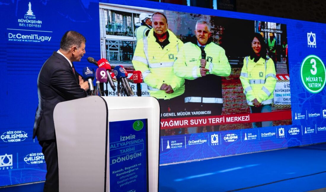 Başkan Tugay büyük altyapı dönüşümünü başlattı “Gururla, umutla ve kararlılıkla İzmir’in geleceğini inşa ediyoruz” İzmir Büyükşehir