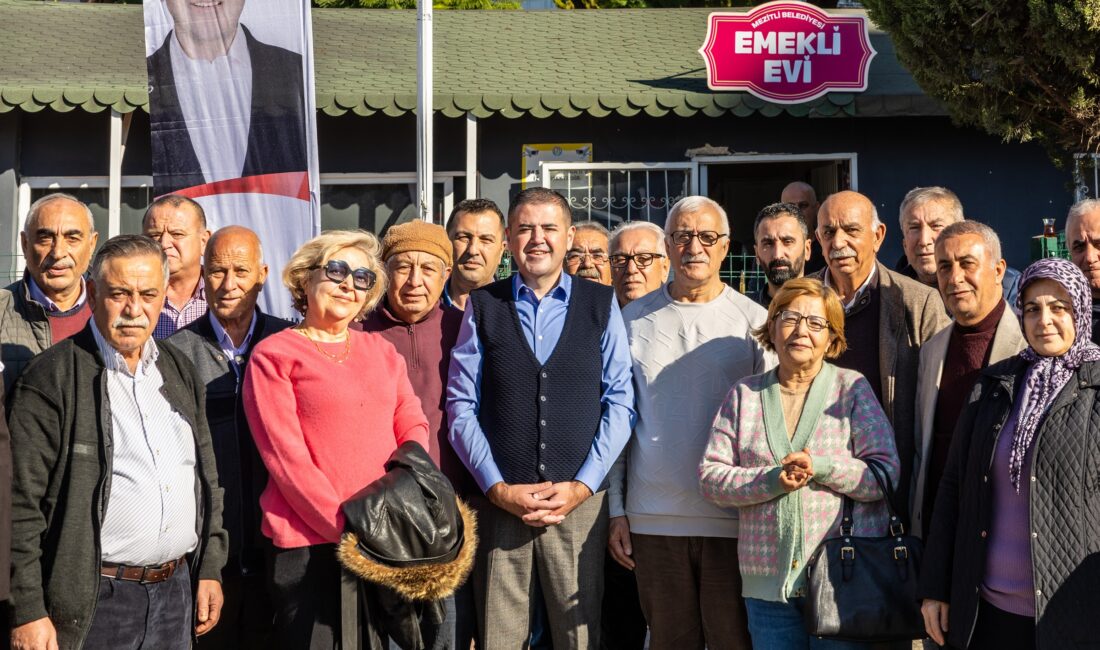BAŞKAN AHMET SERKAN TUNCER, “AMACIMIZ, EMEKLİLERİMİZİN SOSYAL HAYATIN İÇİNDE OLDUĞU BİR MEZİTLİ İNŞA ETMEK” Mezitli Belediye Başkanı Ahmet Serkan Tuncer, Menderes Mahallesi Emekli Evi’ni