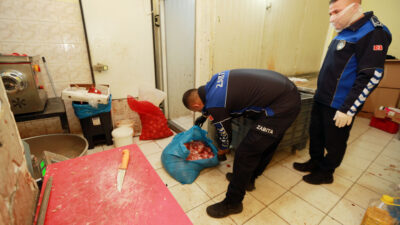 Merdiven altı köfte imalathanesine baskın