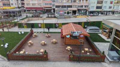 Tekirdağ Büyükşehir Belediyesi’nin Hayrabolu’da gerçekleştirdiği kapsamlı düzenleme ile Cumhuriyet Meydanı