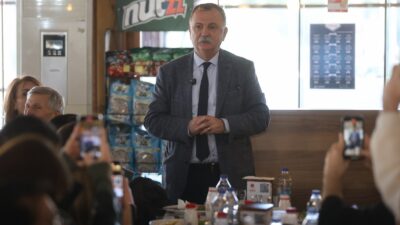 BAŞKAN BALABAN GAZETECİLERİ AĞIRLADI