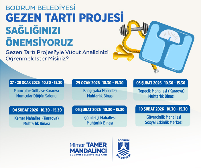 Bodrum Belediyesinden Gezen Tartı Projesi