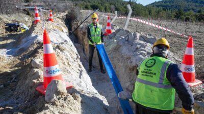 300 metreküp kapasiteli yeni içme suyu deposu
4 bin 500 metrelik
