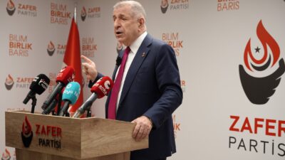  “Değerli basın mensupları, sevgili vatandaşlarım, kıymetli Zafer Partililer, bir ay