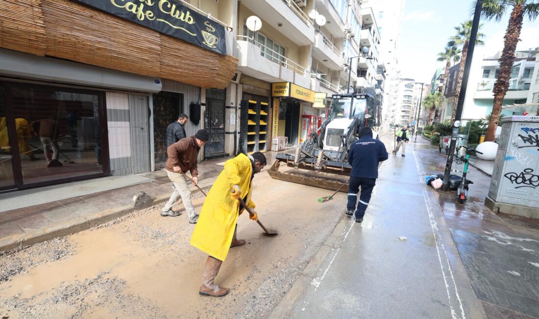 İzmir’de etkili olan yağışlar, altyapı