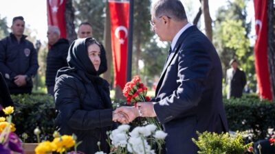 İzmir Büyükşehir Belediye Başkanı Dr. Cemil Tugay, 18 Mart Şehitleri