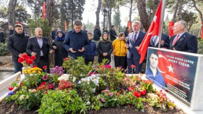 İzmir Büyükşehir Belediye Başkanı Dr. Cemil Tugay, 18 Mart Şehitleri