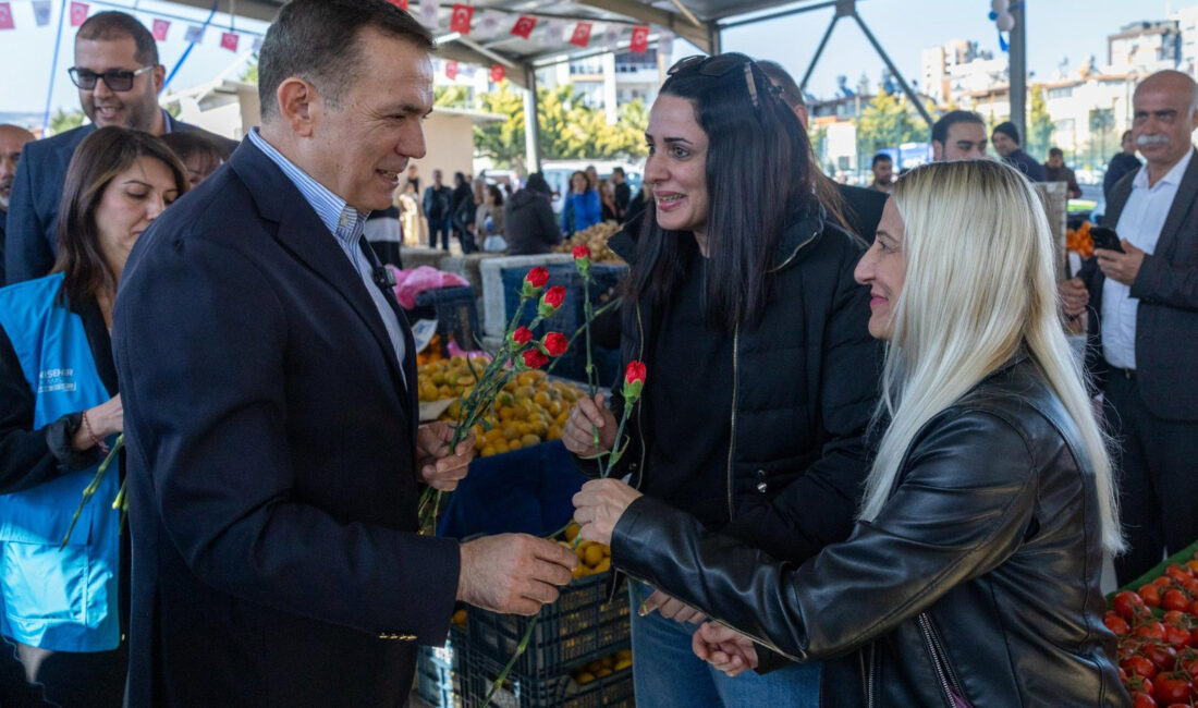Yenişehir’de ‘Çevreci Pazar’ açıldı Çocuklar sahaya, anneler pazara Mersin Yenişehir Belediyesi, 50. Yıl Mahallesi’nde