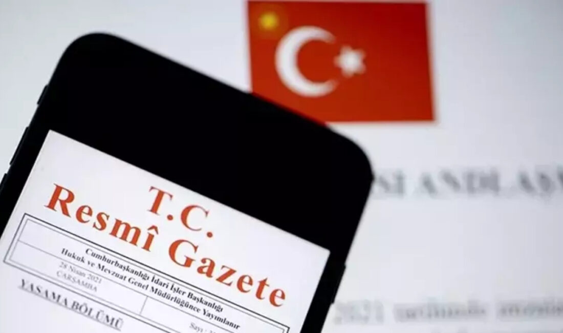 Cumhurbaşkanı Recep Tayyip Erdoğan imzasıyla Resmi Gazete’de yayımlanan kararla 7