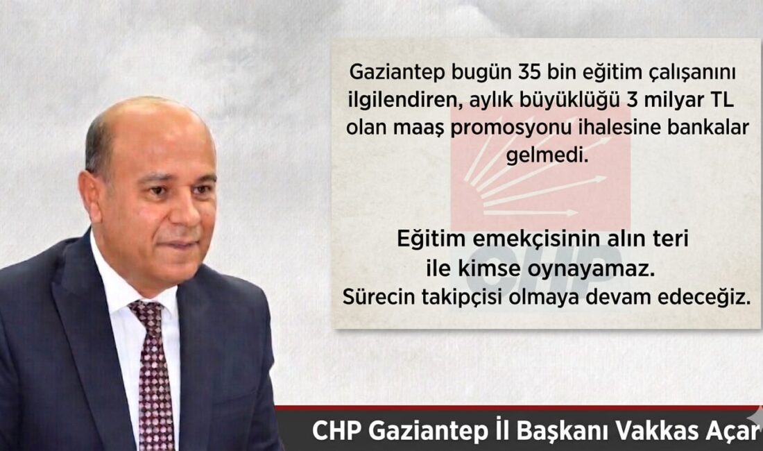 Gaziantep’te eğitim camiasını yakından ilgilendiren dev maaş promosyonu ihalesi, beklentilerin