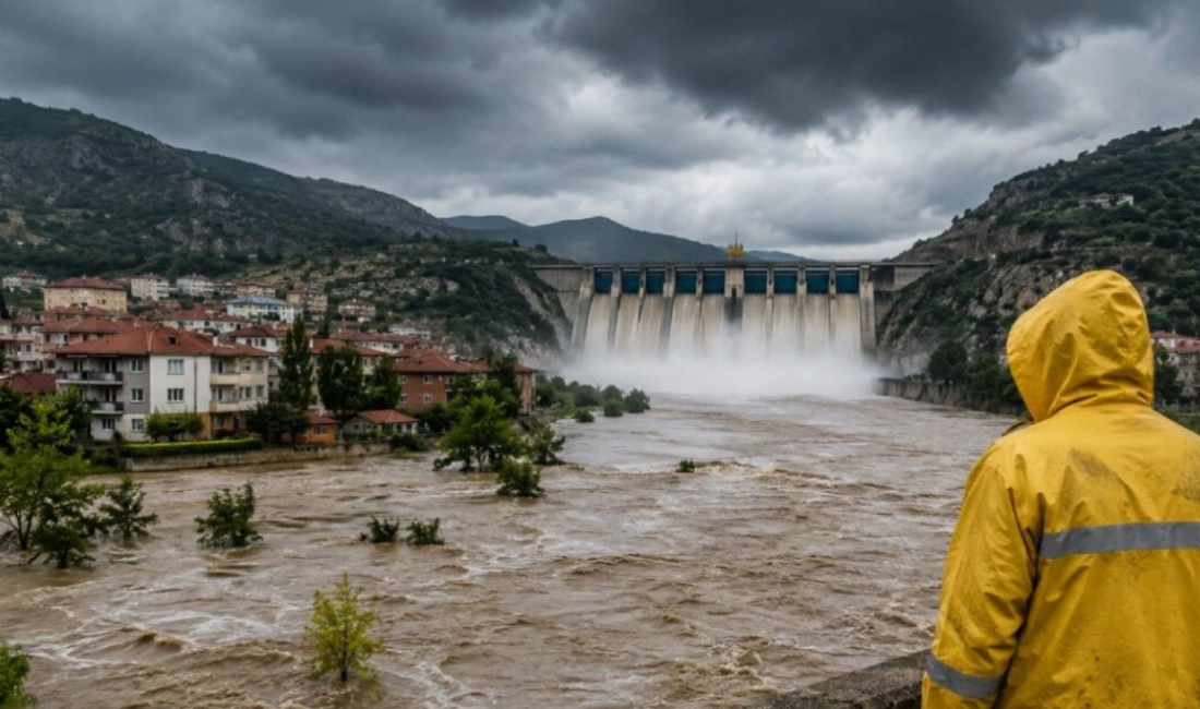 Tokat'ın Turhal ilçesinde taşkın riski nedeniyle 15 mahalle ve 7