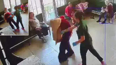 Beylikdüzü’ndeki bir yaşlı bakım merkezinde ortaya çıkan güvenlik kamerası görüntüleri