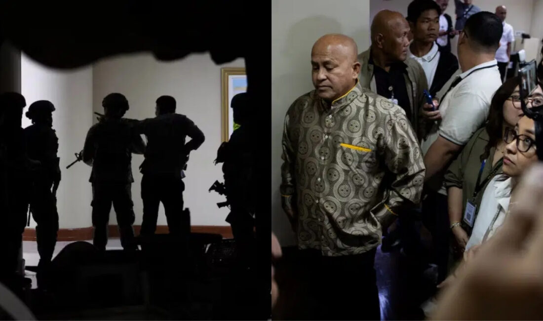 Filipinler Senatosu çevresinde duyulan silah sesleri ülkede paniğe yol açtı.
