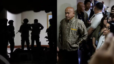 Filipinler Senatosu çevresinde duyulan silah sesleri ülkede paniğe yol açtı.