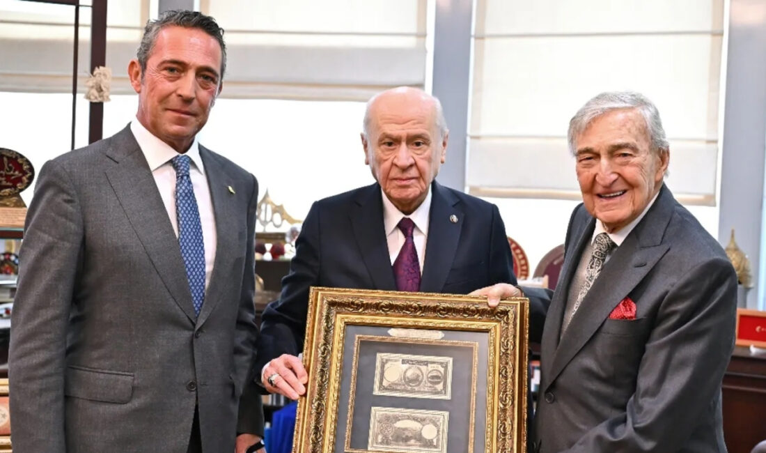 MHP Genel Başkanı Devlet Bahçeli, Rahmi M. Koç ve Ali