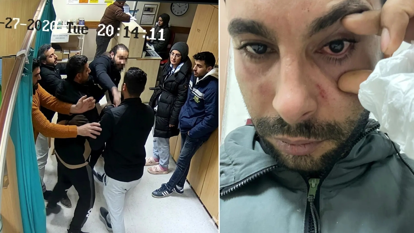 Hatay’ın Kırıkhan ilçesindeki hastanede rapor tartışması sonrası yaşanan olayda bir