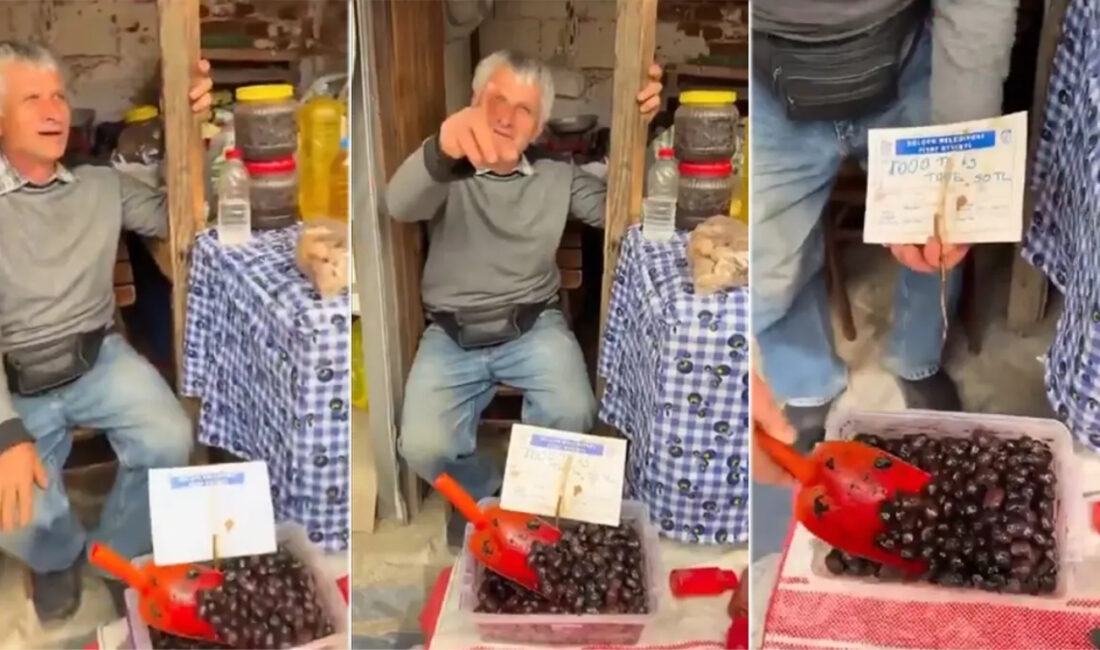 İzmir’in Selçuk ilçesinde bir esnafın zeytini tanesi 50 liraya, kilosu