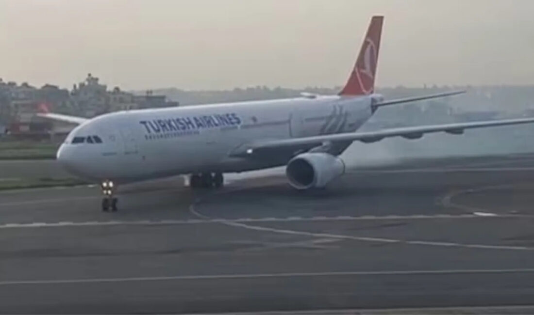 İstanbul-Katmandu seferini yapan Türk Hava Yolları uçağında iniş sonrası panik