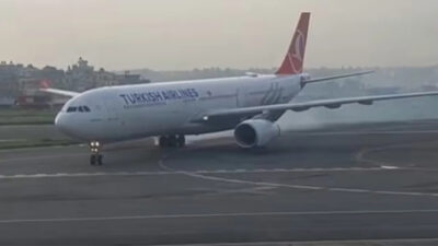 İstanbul-Katmandu seferini yapan Türk Hava Yolları uçağında iniş sonrası panik