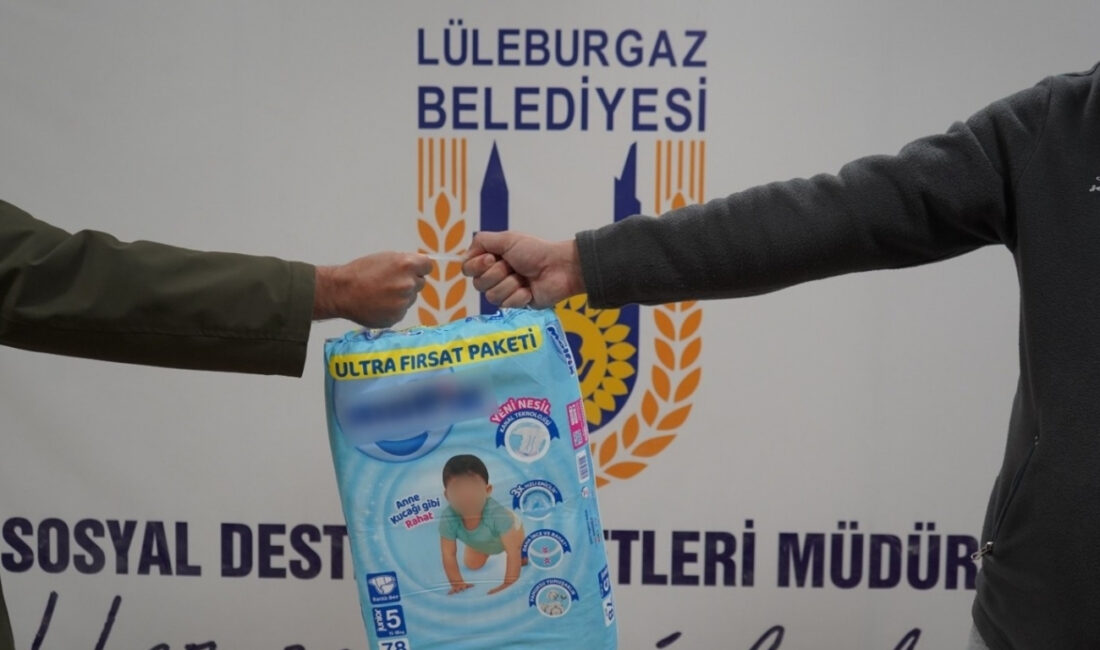 Lüleburgaz Belediyesi’nin 2021’de başlattığı Ek Gıda ve Bez Desteği programı
