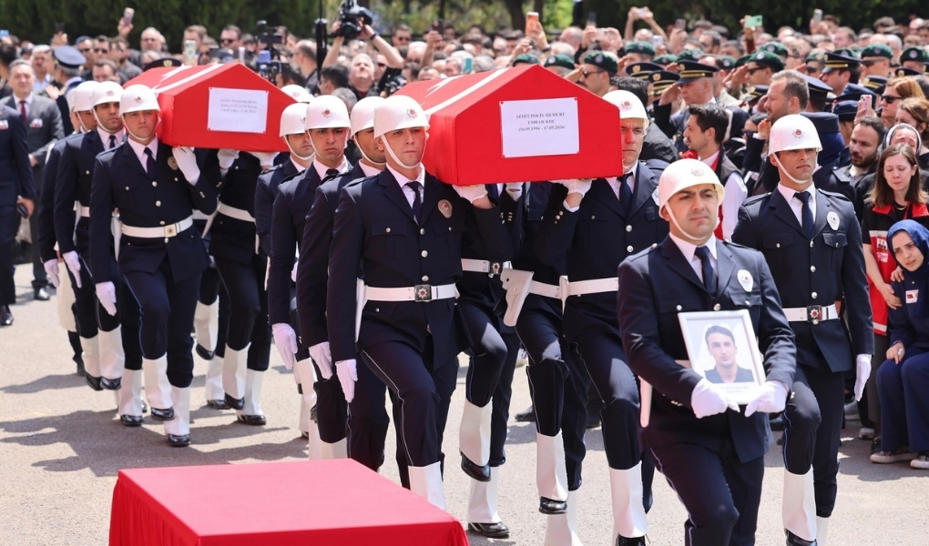 Tekirdağ’ın Çorlu ilçesinde şehit olan polis memurları Erkan Tütüncüler ve