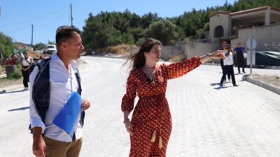Çeşme’de yeni ulaşım aksı hizmete giriyor; Başkan Denizli, Fahrettinpaşa Mahallesi’ndeki