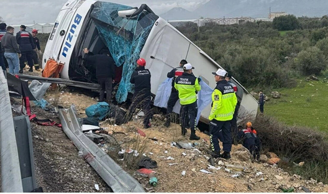 Antalya’da 10 kişinin hayatını kaybettiği, 28 kişinin yaralandığı yolcu otobüsü